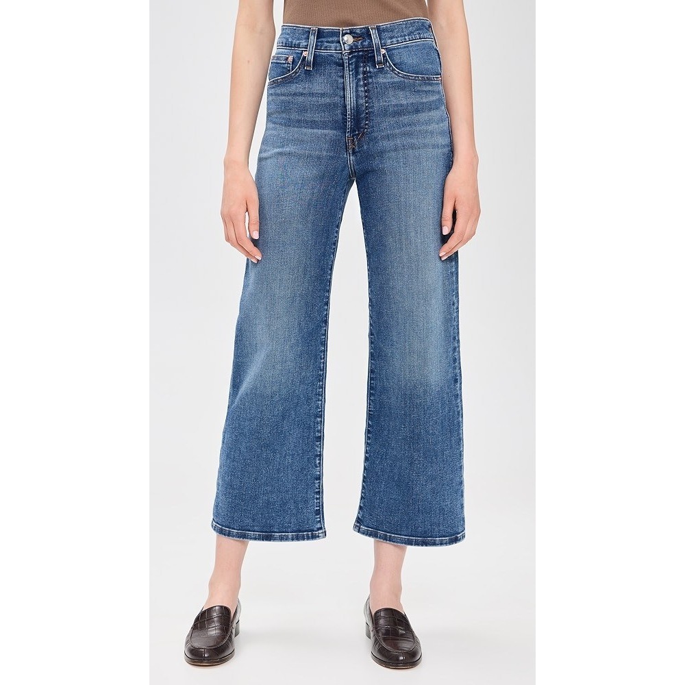 Madewell Medium Wash Wide-Leg Flare Jeans